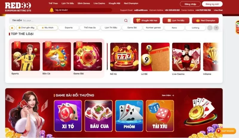 Các tựa game tại red 88 có tỷ lệ trúng thưởng cực kỳ cao