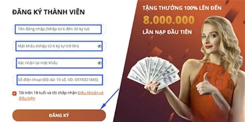 Hướng dẫn đăng ký - đăng nhập May88