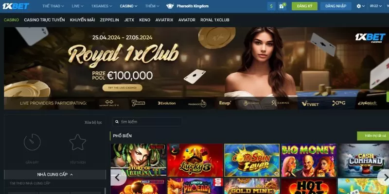 Casino 1xbet mang đến dịch vụ chất lượng cho bạn