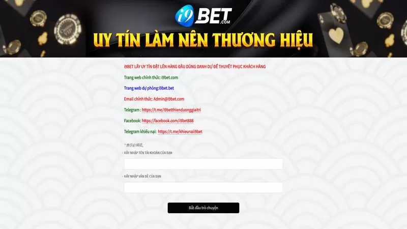 i9bet luôn đặt quyền lợi của khách hàng lên hàng đầu, hỗ trợ chuyên nghiệp