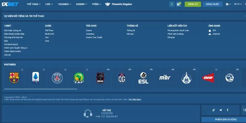 Cập nhật địa chỉ link mới nhất vào trang web 1xbet