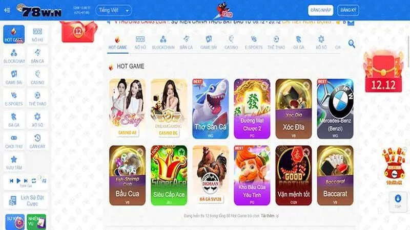 Sảnh chơi slot game mang đến nhiều sản phẩm thú vị với tỷ lệ thưởng lớn