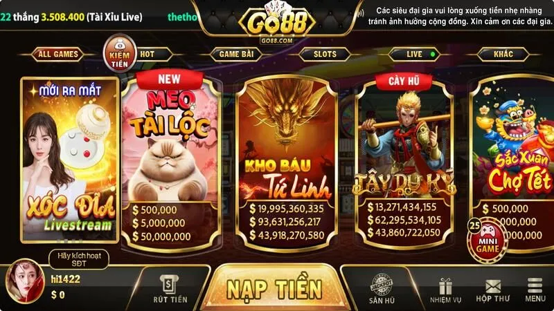 Một số lý do để anh em đến với sân chơi Go88